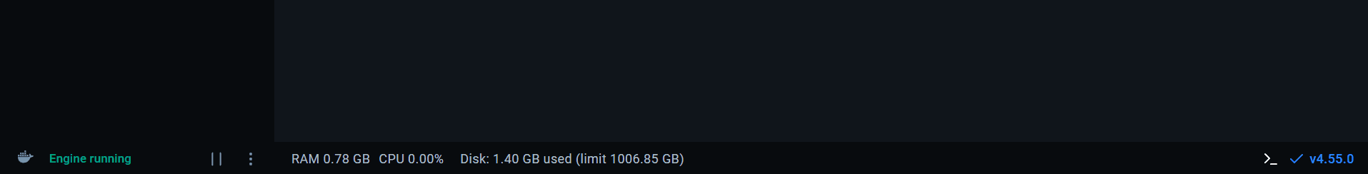 Accueil Docker Desktop