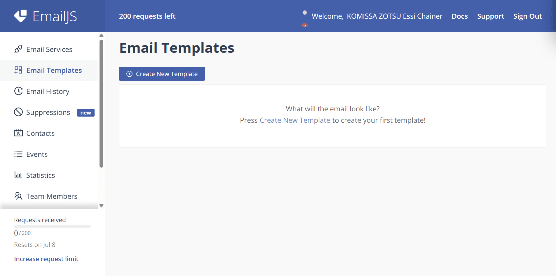 Service Emailjs